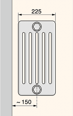 Радиаторы Arbonia 6-трубчатые (225 мм)