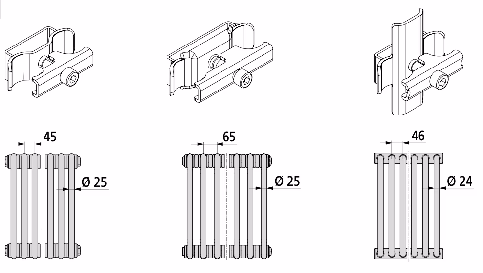 Кронштейны Arbonia Klemmhalter